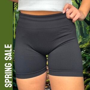 High-Rise Black Bike Shorts for Women